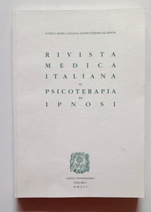 RIVISTA MEDICA ITALIANA DI PSICOTERAPIA ED IPNOSI, Anno 26 vol 1, 2014. OTTIMO - Imagen 1 de 9