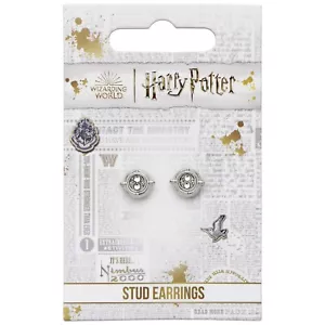 Orecchini a perno Harry Potter Time Turner placcato argento - Foto 1 di 2