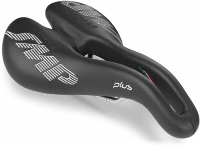 Selle SMP Plus Saddle 发泡弹性体 填充 午睡皮革 保护套 黑色 美国 — 第 1/4 张图片