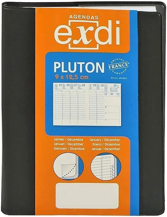 QUO VADIS EXDI Agenda de poche classique "PLUTON", 2026 - Photo 1/3