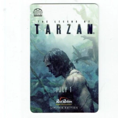 Red Robin Gift Card Tarzan Movie - Limited Edition - 2016 - No Value - I Combine - Image 1 of 2