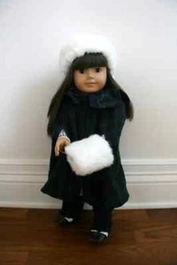 Pleasant Company American Girl Samantha's Plaid Cape And Gaiters Hat Muff - Picture 1 of 4