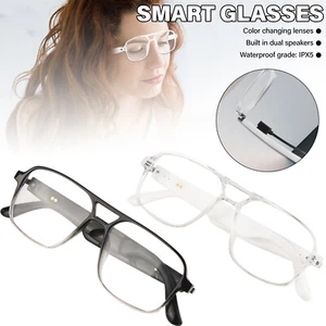 Wireless Smart Brille Sonnenbrille Bluetooth Call Mikrofon Open Ear Kopfhörer - Afbeelding 1 van 24
