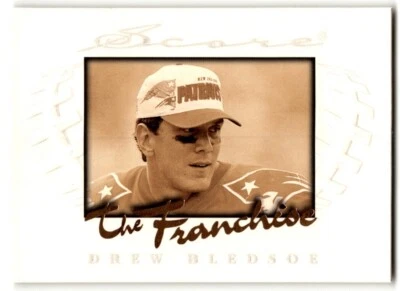 1997 Score The Franchise Promo Drew Bledsoe #4 New England Patriots - Image 1 of 2