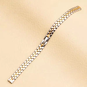 Women's Polished Bracelet 6 8 10 12 14 16mm Stainless Steel Watch Band Strap - Picture 1 of 12