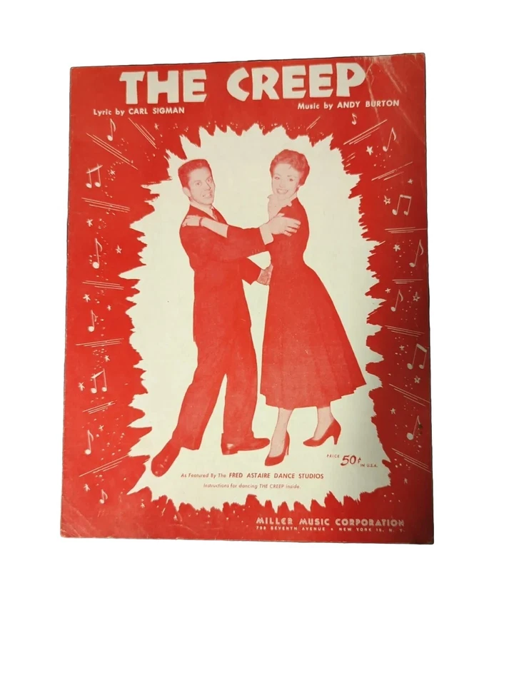 The Creep Lyrics By Sigman Music By  Burton 1953 Features Fred Astaire🔥 - Image 1 of 1