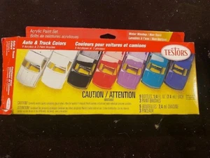Testors Acrylic 9 Color Paint Set with 2 Brushes 9197 Auto & Truck Colors - Picture 1 of 3