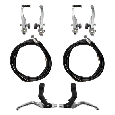 Juego de frenos Origin8 Sport Comp V F&R con palancas plateado Foto 1 de 2