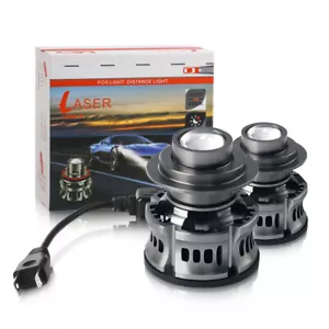 2X H7 LED Laser Headlight Bulb Automotive Projector Auto Fog Light Len Lamp Car - Picture 1 of 12