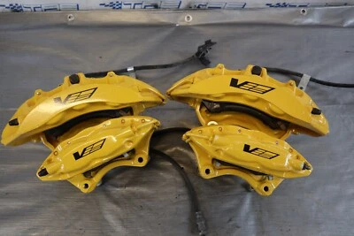 2012 CADILLAC CTS-V COUPE 6.2L OEM BREMBO FR RR PINÇAS DE FREIO *RISCOS* #1375 - Imagem 1 de 4