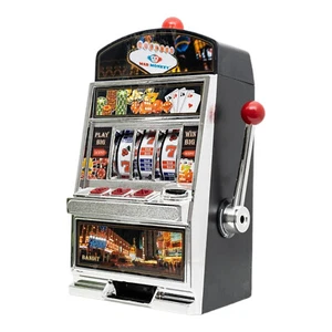 XL Spielautomat Casino Spardose Slotmaschine mit Licht und Sound - Bild 1 von 6