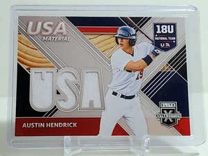 Austin Hendrick 2020 Panini EEE USA Game-Used Material USAM-AH Cincinnati Reds - Picture 1 of 2