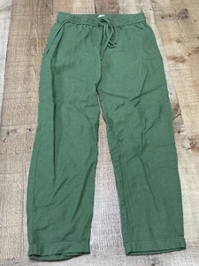J.Crew Ankle Hose Damen grün 0 gerades Bein Baumwolle Kordelzug Gummibund - Bild 1 von 9