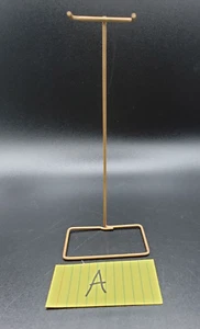 Vintage 1963 Mattel Barbie Skipper Doll "Gold Tone" Wire Stand #A Pre-Owned - Picture 1 of 10