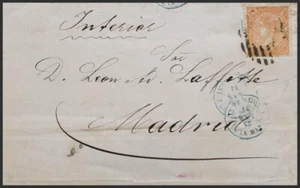 Isabel II. Periodo Dentato. SULLA 79A. 1865. 2 Reali Arancione (Utilizzato Da E) - Foto 1 di 1