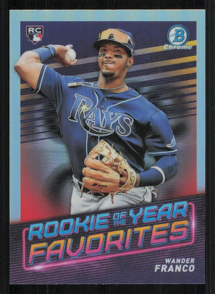 2022 Bowman Chrome Rookie of the Year Favorites #ROYF1 Wander Franco - Image 1 of 2