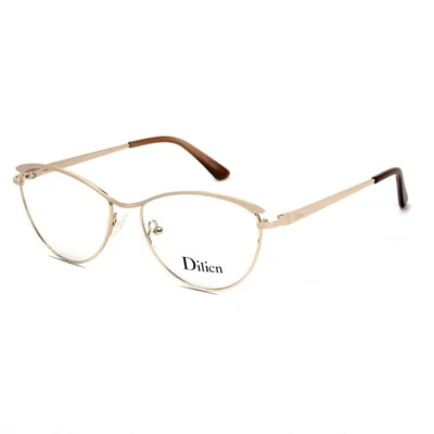 Anteojos redondos de metal Dilicn vintage para mujer beige marcos ópticos 4006 Foto 1 de 4
