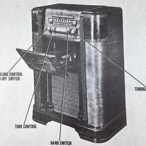 1947 Motorola Phono Radio 75F21 Wire Schematic Service Manual Vintage Original - Picture 1 of 2