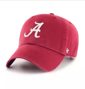 ‘47 Brand Classic Alabama Crimson Tide Clean Up Adjustable Hat Cap - Picture 1 of 2