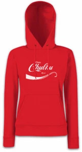 CTHULHU COLA Damen Hoodie Kapuzenpullover Lovecraft Miskatonic H.P. Fun Horror - Picture 1 of 1