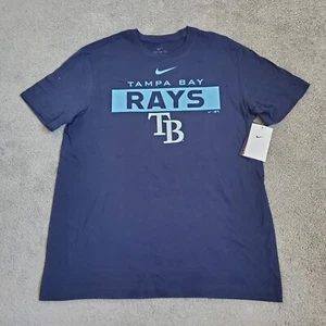 Tampa Bay Rays Shirt Mens Medium Blue Nike MLB Baseball - Picture 1 of 10