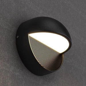 12W LED Wall Sconce Dimmable Decorative Outdoor Half Round Wall Lamps for Home - Picture 1 of 10