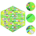  Tapis de jeu hexagonal en flanelle numéro de bébé zone d'apprentissage tapis enfants
