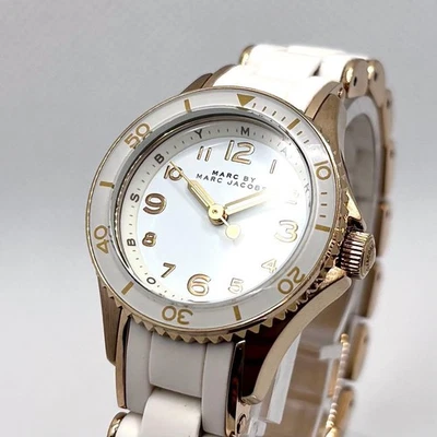 Marc Jacobs Women's White Watch MBM2547 Quartz 38mm Gold - Image 1 of 4