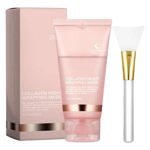 Mascarilla envoltora de colágeno portátil 75 g renovación cuidado nocturno máscara nutritiva crema - Imagen 1 de 12