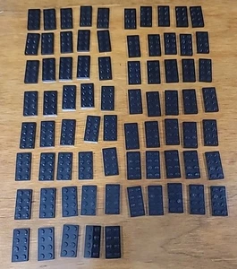 Lego schwarz 2x4 Platten 100% Lego Menge 75 Stück  - Bild 1 von 3