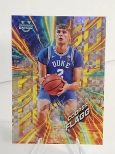 Cooper Flagg - 2024-25 Bowman University Chrome Flash X-Fractor #FL-1 Mavericks  - Bild 1 von 2