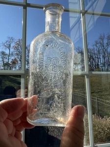 BOTELLA DE FARMACIA JERSEY SHORE, Pa W.C. PFOUTS & CO. de colección - Imagen 1 de 7