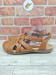 Clarks Elizabelle Sea Leather Fisherman Comfort Sandals Women's Size 9.5 - Picture 1 of 8