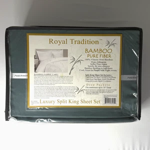 Split King Size~~~Bamboo Bedsheet Set~~~ Deep Pocket~~~5 Pieces~~~BRAND🐇 NEW - Bild 1 von 5