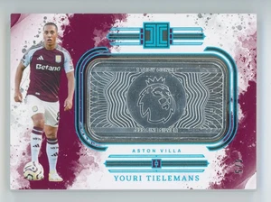 2024-25 Youri Tielemans Panini Impeccable FOTL Silver Bar Aston Villa Card 4/5 - Picture 1 of 3