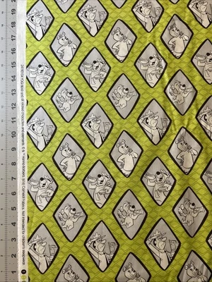 Yogi Bear 1/2 Yard (18” X 44”) Camelot Cotton Fabric - New - Image 1 of 3