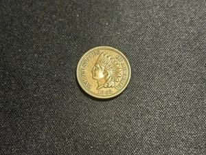 1862 Indian Head Cent AU - Picture 1 of 2