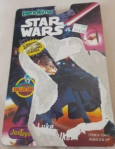 Luke Skywalker Star Wars Bend-Ems 1993 Bendable Figure Cardback File Card - Picture 1 of 2