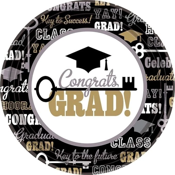 Десертные тарелки Amscan Key To Success (60 шт.), 7 дюймов - Изображение 1 из 1