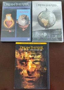 Dream Theater 3 DVD Set Lot Tokyo/5 Years In Live Time, NYC & Choas In Motion - Picture 1 of 8