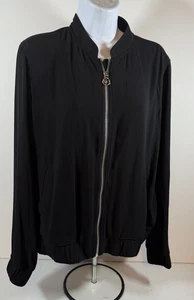 Women’s Michael Michael Kors black Light Jacket Sz M - Picture 1 of 10