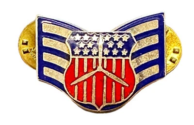 Patrulla Aérea Civil Chevron: Cadete Staff Sargento Esmalte G23 Hecho en EE. UU. Pinback Foto 1 de 3