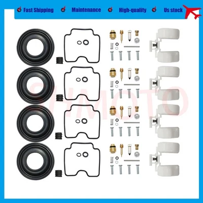 4X Para Suzuki gsf1200 Bandit 1200 Carburador Kit Reparación Diafragma Goma Flotador Foto 1 de 4