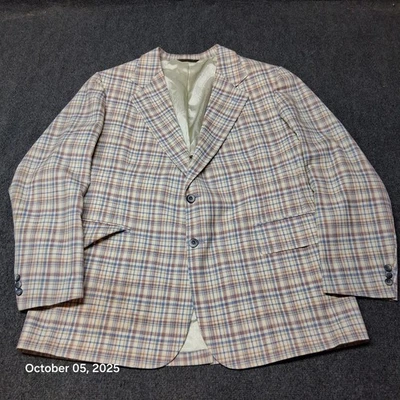 Mens Plaid Blazer Size 40 Cricketeer For Wilsons Vintage - Image 1 of 4