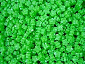 Cuentas 6mm Flores Verde 25g Plástico Hágalo Usted Mismo Artesanía Fabricación de Joyería - Imagen 1 de 2