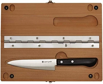 Snow Peak Knife & Cutting board Folding set for outdoor M size from JAPAN #la1 - Image 1 of 4