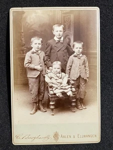 Aalen Germany Cute Children Ellwangen Antique Cabinet Photo - Picture 1 of 2