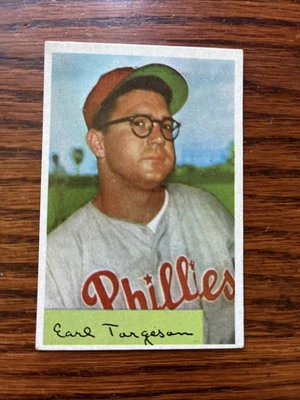1954 BOWMAN #63 CONDE TORGESON PHILLIES - Imagem 1 de 2
