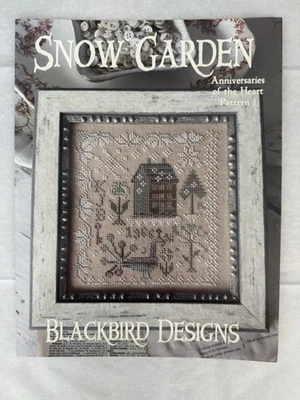 Blackbird Designs SNOW GARDEN Cross Stitch Pattern Anniversaries of The Heart 1 - Image 1 of 4