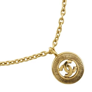 CHANEL COCO Mark Halskette Vintage vergoldet Gold 20,8 g Damen - Bild 1 von 11